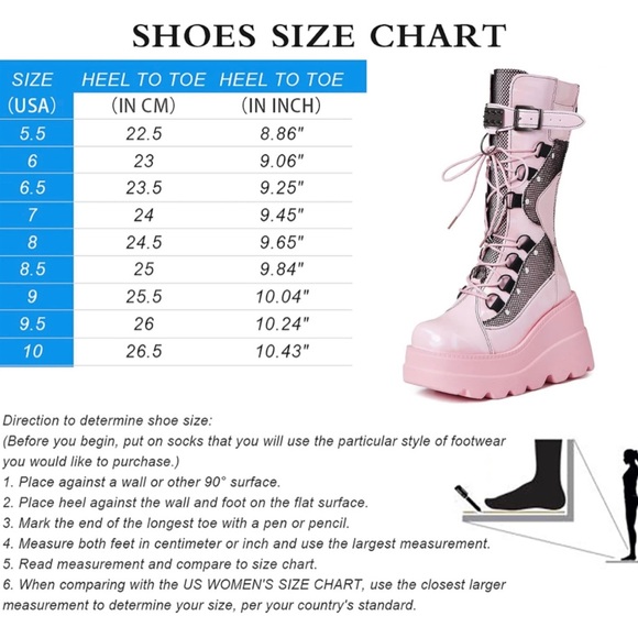 Goth Mid-calf Pink Hologram Platform Lace-up, Zip-up Combat Boots - Picture 4 of 10